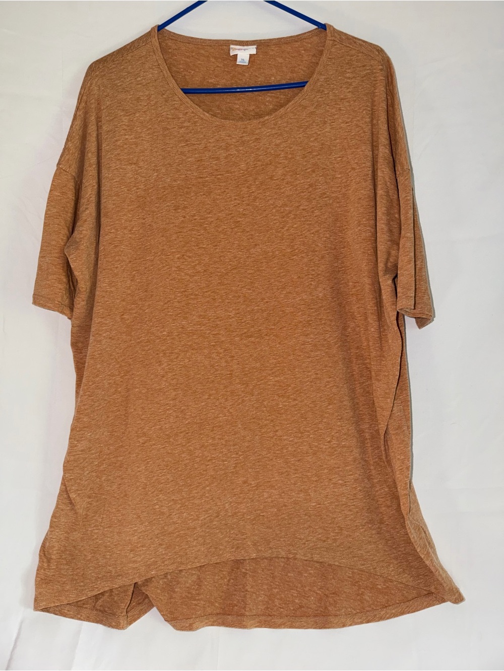 LuLaRoe Short Sleeve Tee in Warm Rust Brown